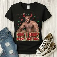 X-Mas Have A Barry Merry Christmas Women's T-Shirt thumb 3