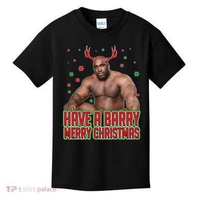 X-Mas Have A Barry Merry Christmas Kids T-Shirt