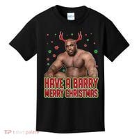 X-Mas Have A Barry Merry Christmas Kids T-Shirt thumb 0