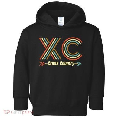 Xc A Cross Country Running Design Toddler Hoodie