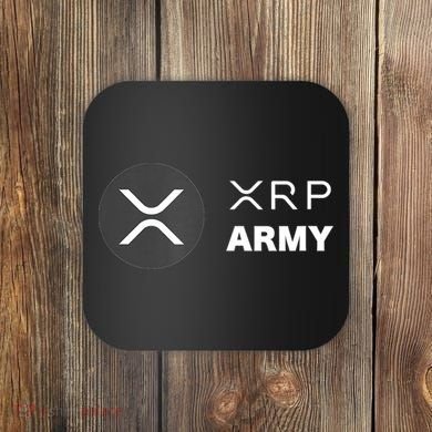 XRP Army | Ripple Crypto HODL Chainlink Ethereum Bitcoin Coaster