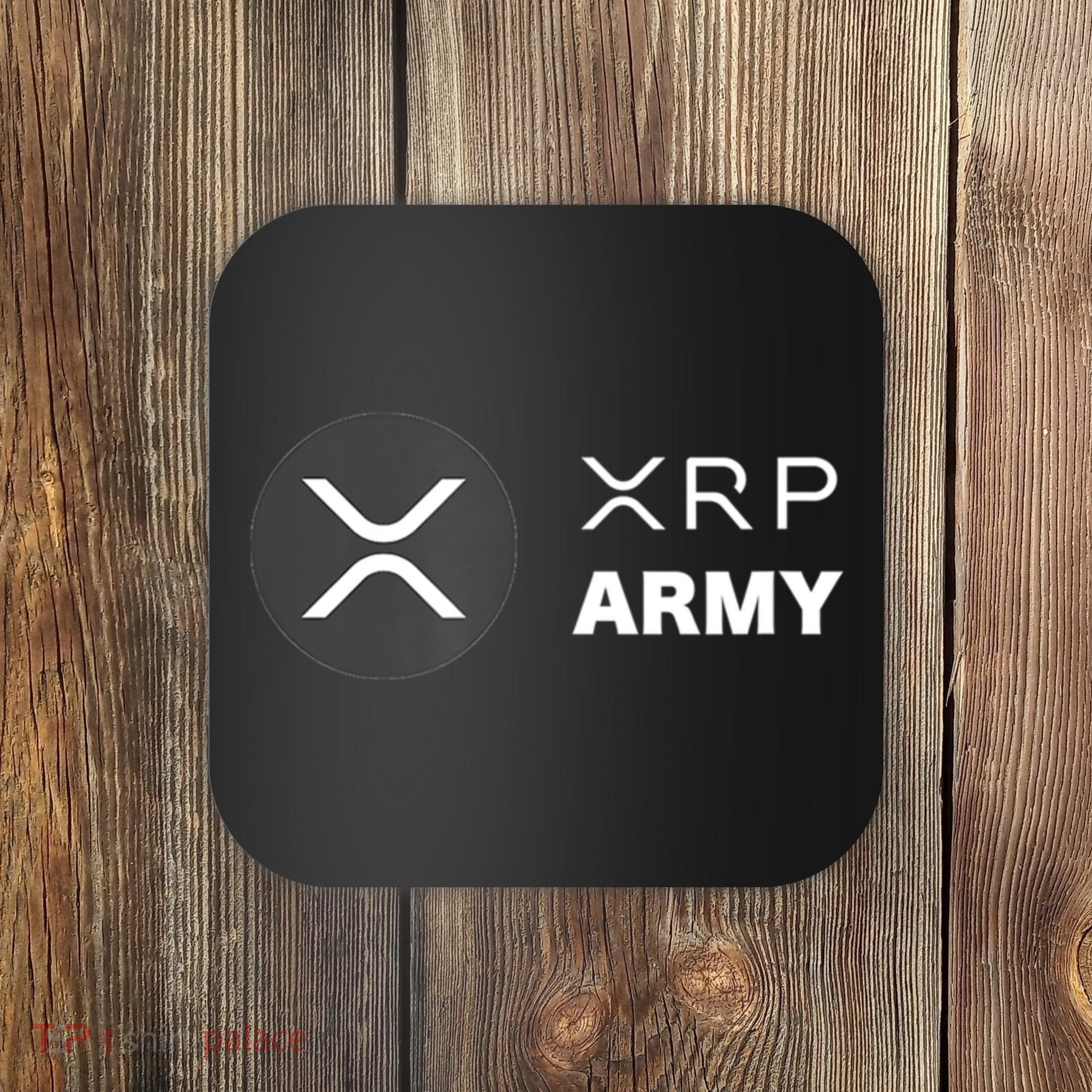 XRP Army | Ripple Crypto HODL Chainlink Ethereum Bitcoin Coaster
