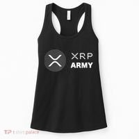 XRP Army | Ripple Crypto HODL Chainlink Ethereum Bitcoin Women's Tank Top thumb 0