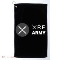 XRP Army | Ripple Crypto HODL Chainlink Ethereum Bitcoin Golf Towel thumb 0