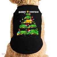 Xmas Boys Garbage Truck Christmas Tree Ornat Gift Doggie Tank thumb 0