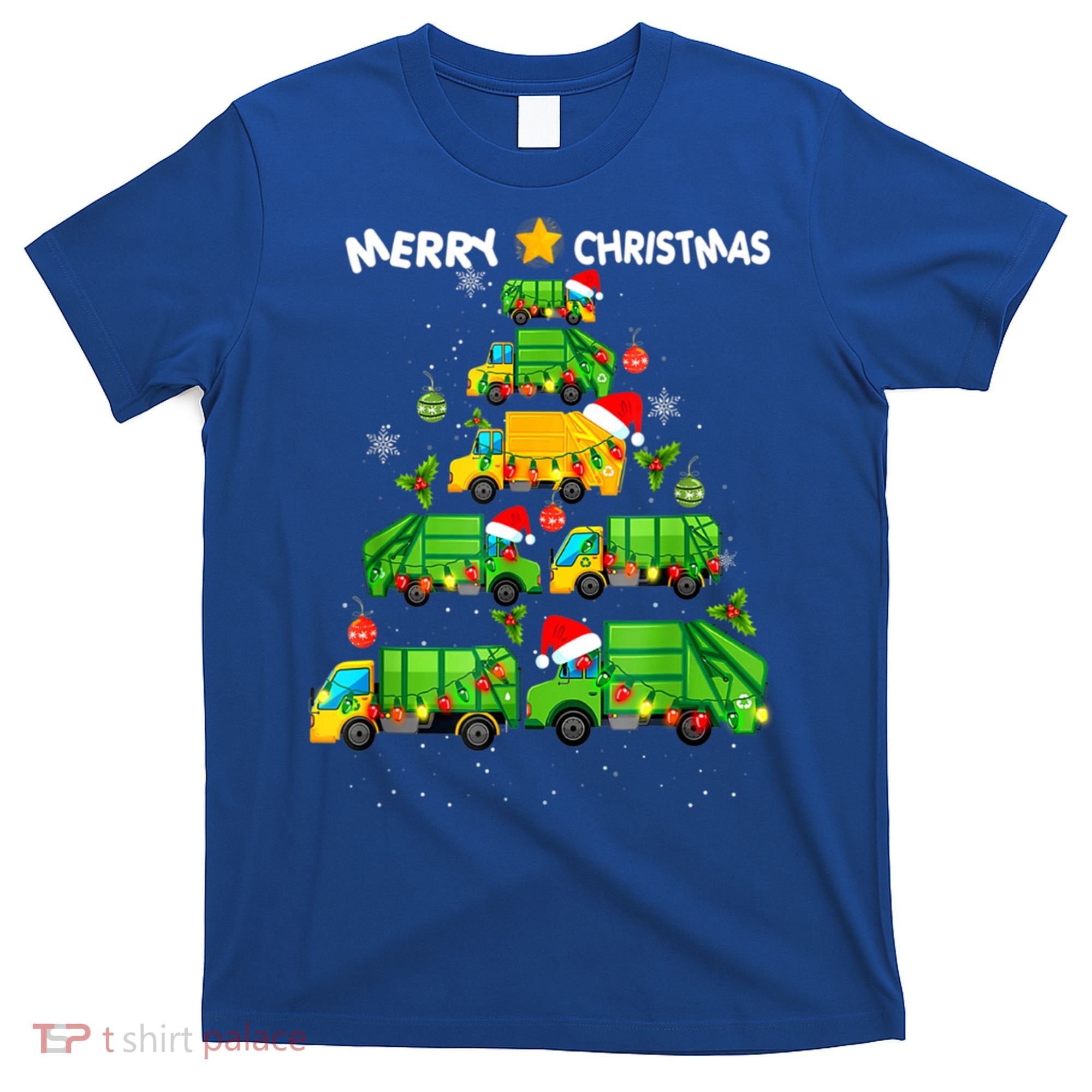 Xmas Boys Garbage Truck Christmas Tree Ornat Gift T-Shirt