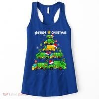 Xmas Boys Garbage Truck Christmas Tree Ornat Gift Women's Tank Top thumb 0