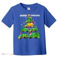 Xmas Boys Garbage Truck Christmas Tree Ornat Gift Toddler T-Shirt thumb 0