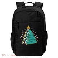 Xmas Book Nerd Library Lover Bookworm Book Christmas Tree Funny Gift Backpack thumb 0