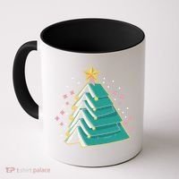 Xmas Book Nerd Library Lover Bookworm Book Christmas Tree Funny Gift Coffee Mug thumb 0