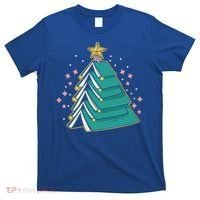 Xmas Book Nerd Library Lover Bookworm Book Christmas Tree Funny Gift T-Shirt thumb 0