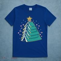 Xmas Book Nerd Library Lover Bookworm Book Christmas Tree Funny Gift T-Shirt thumb 5