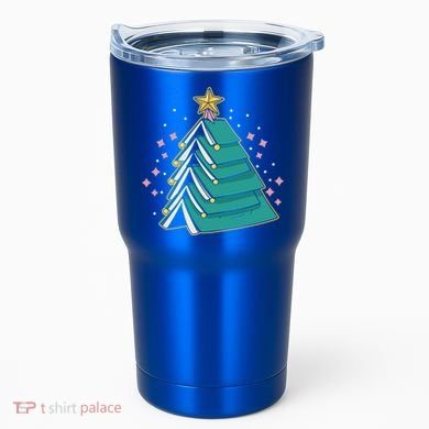 Xmas Book Nerd Library Lover Bookworm Book Christmas Tree Funny Gift Tumbler