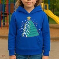 Xmas Book Nerd Library Lover Bookworm Book Christmas Tree Funny Gift Kids Hoodie thumb 3