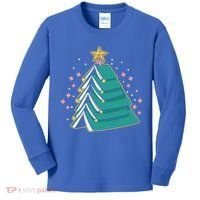 Xmas Book Nerd Library Lover Bookworm Book Christmas Tree Funny Gift Kids Long Sleeve Shirt thumb 0