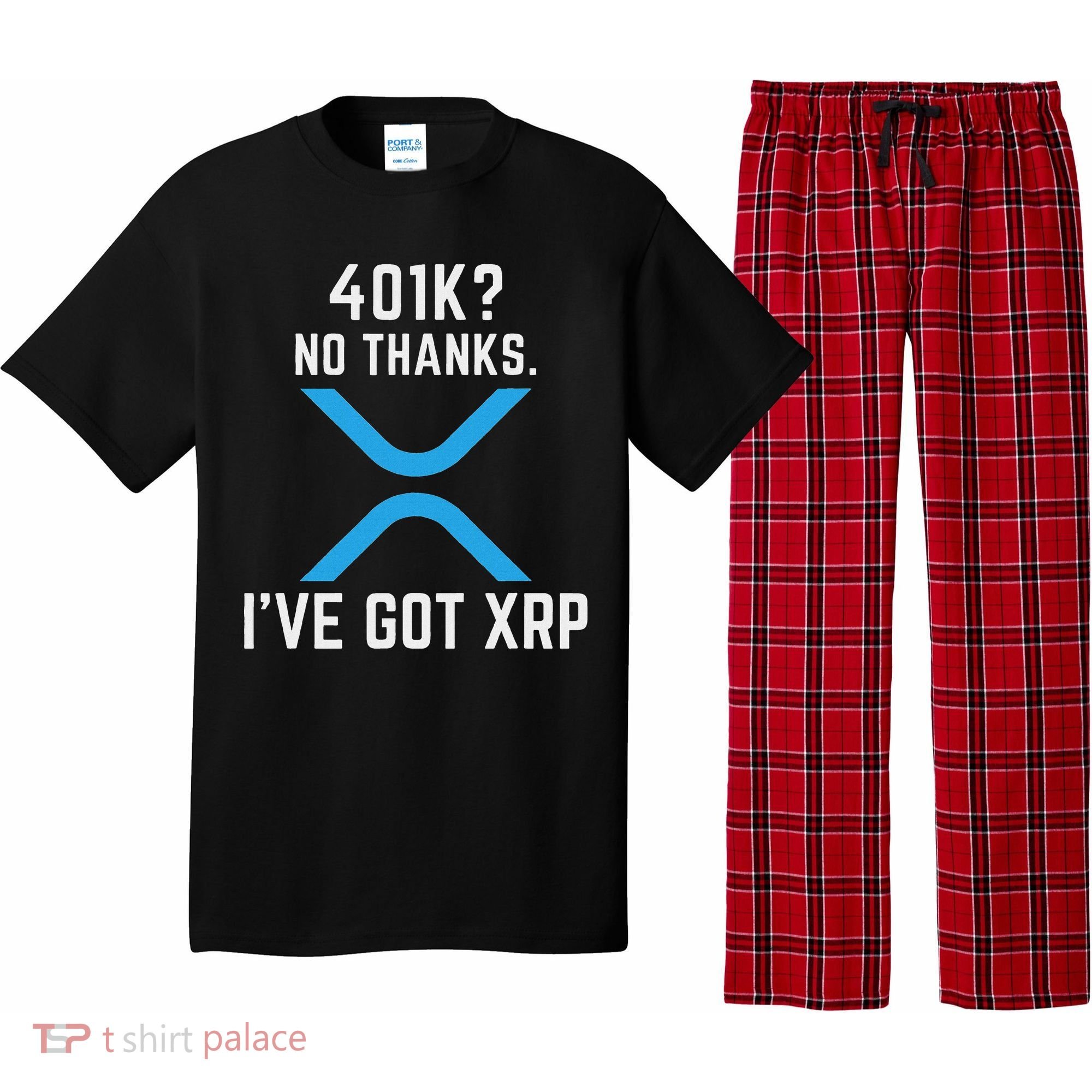 Xrp Cryptocurrency 401k Pajama Set