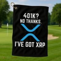 Xrp Cryptocurrency 401k Golf Towel thumb 1