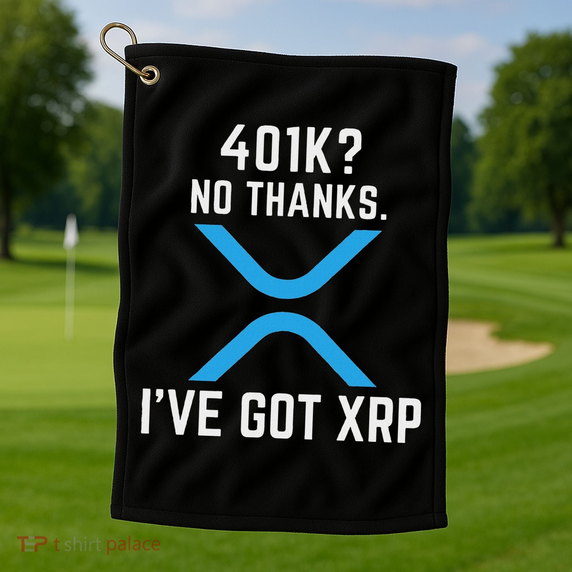 Xrp Cryptocurrency 401k Golf Towel