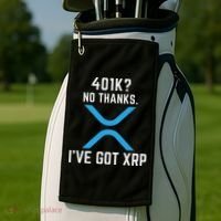 Xrp Cryptocurrency 401k Golf Towel thumb 2