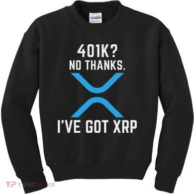 Xrp Cryptocurrency 401k Kids Sweatshirt