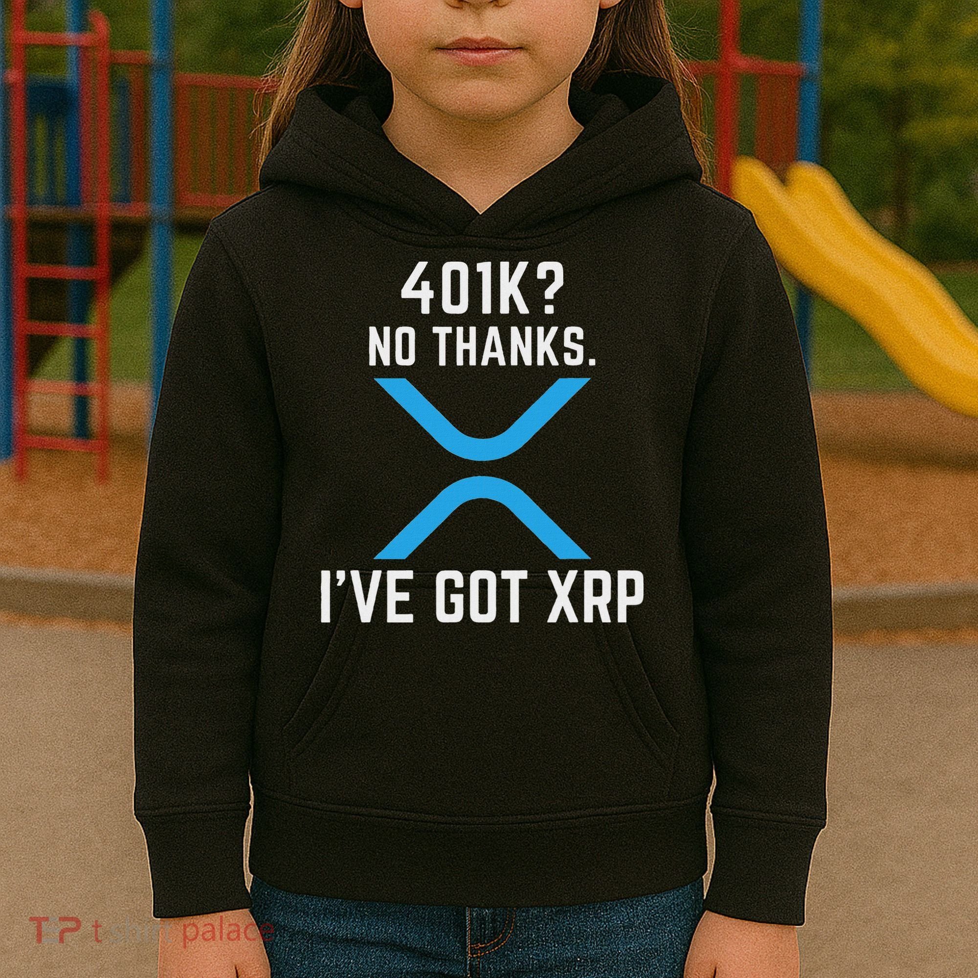 Xrp Cryptocurrency 401k Kids Hoodie