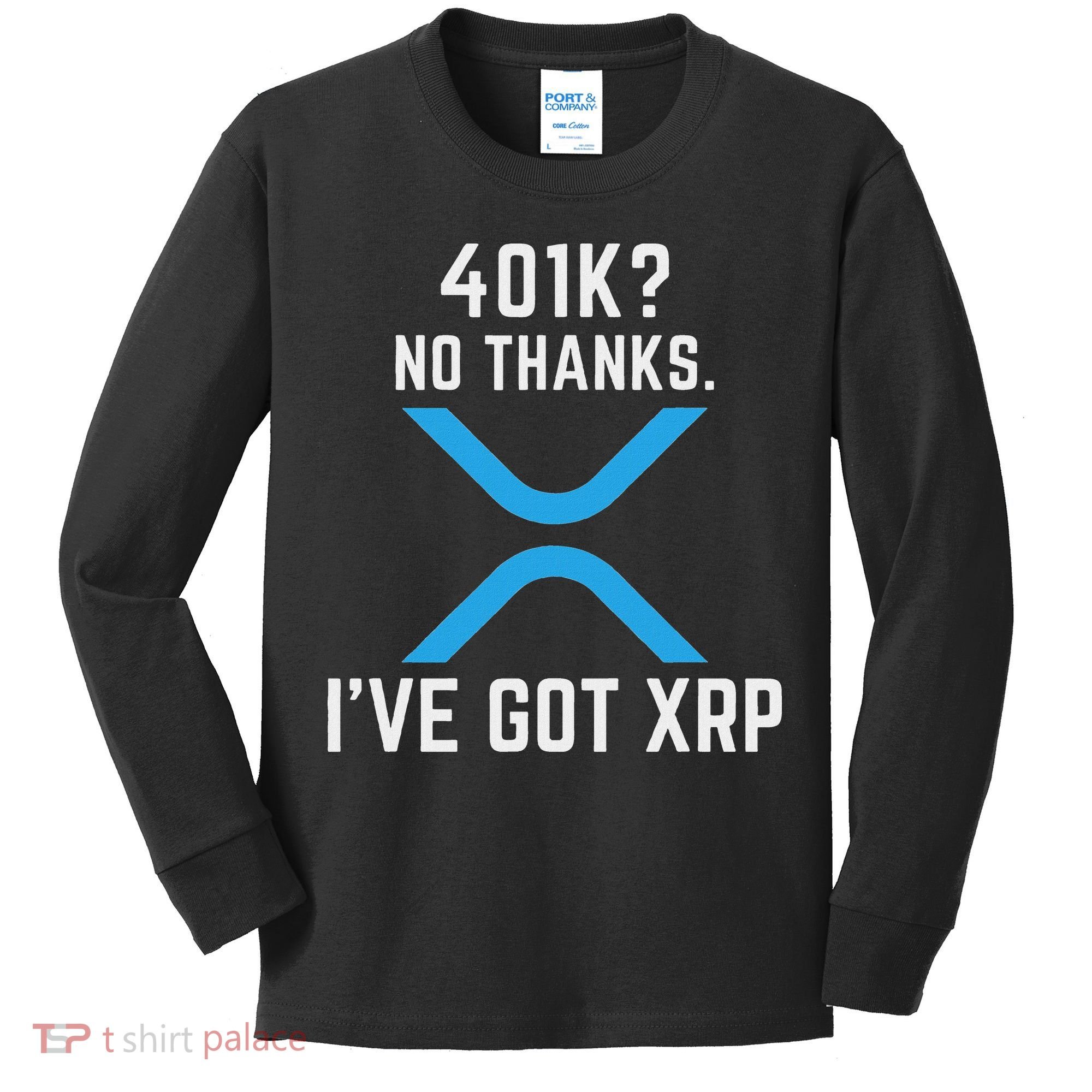 Xrp Cryptocurrency 401k Kids Long Sleeve Shirt