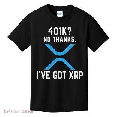 Xrp Cryptocurrency 401k Kids T-Shirt
