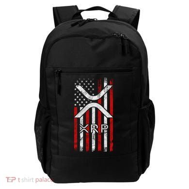 Xrp Cryptocurrency American Flag Backpack