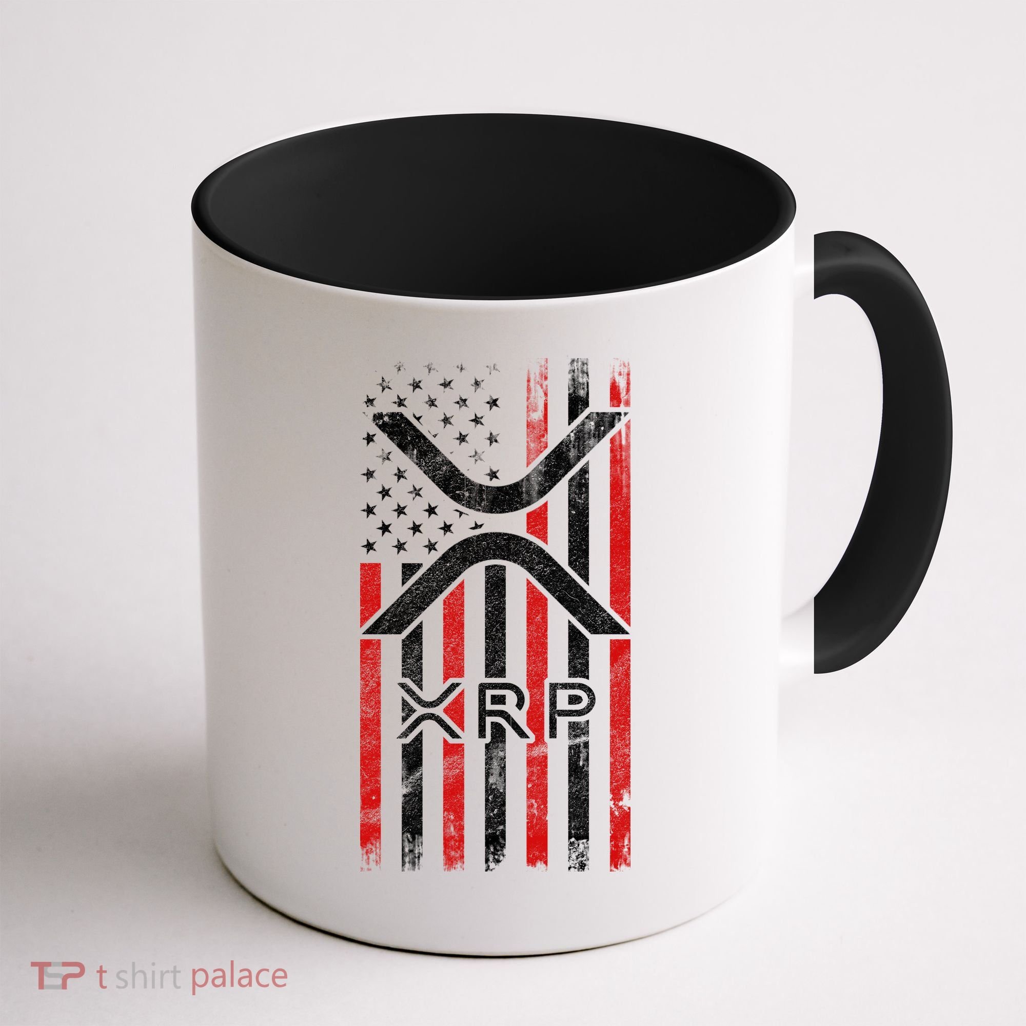 Xrp Cryptocurrency American Flag Coffee Mug