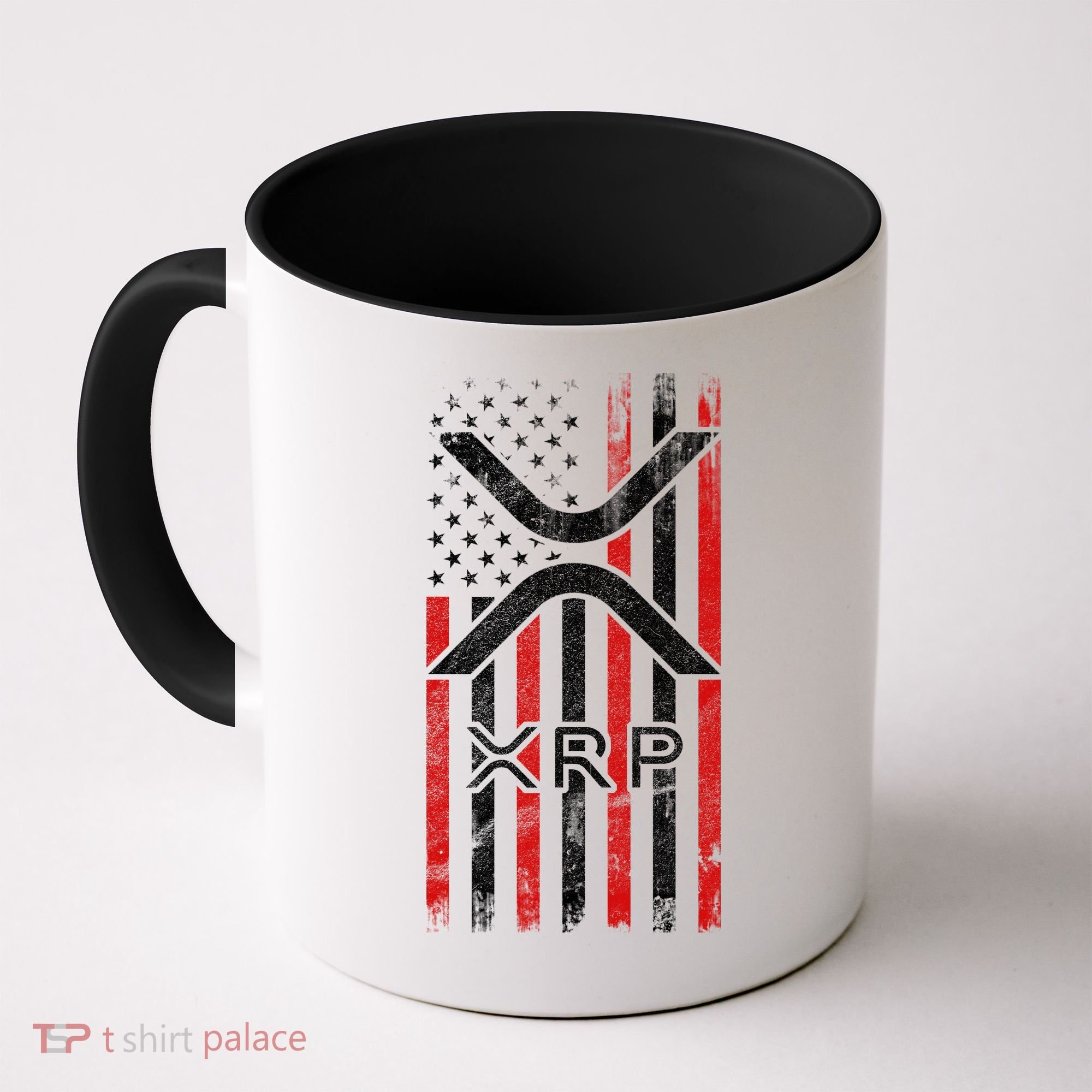 Xrp Cryptocurrency American Flag Coffee Mug