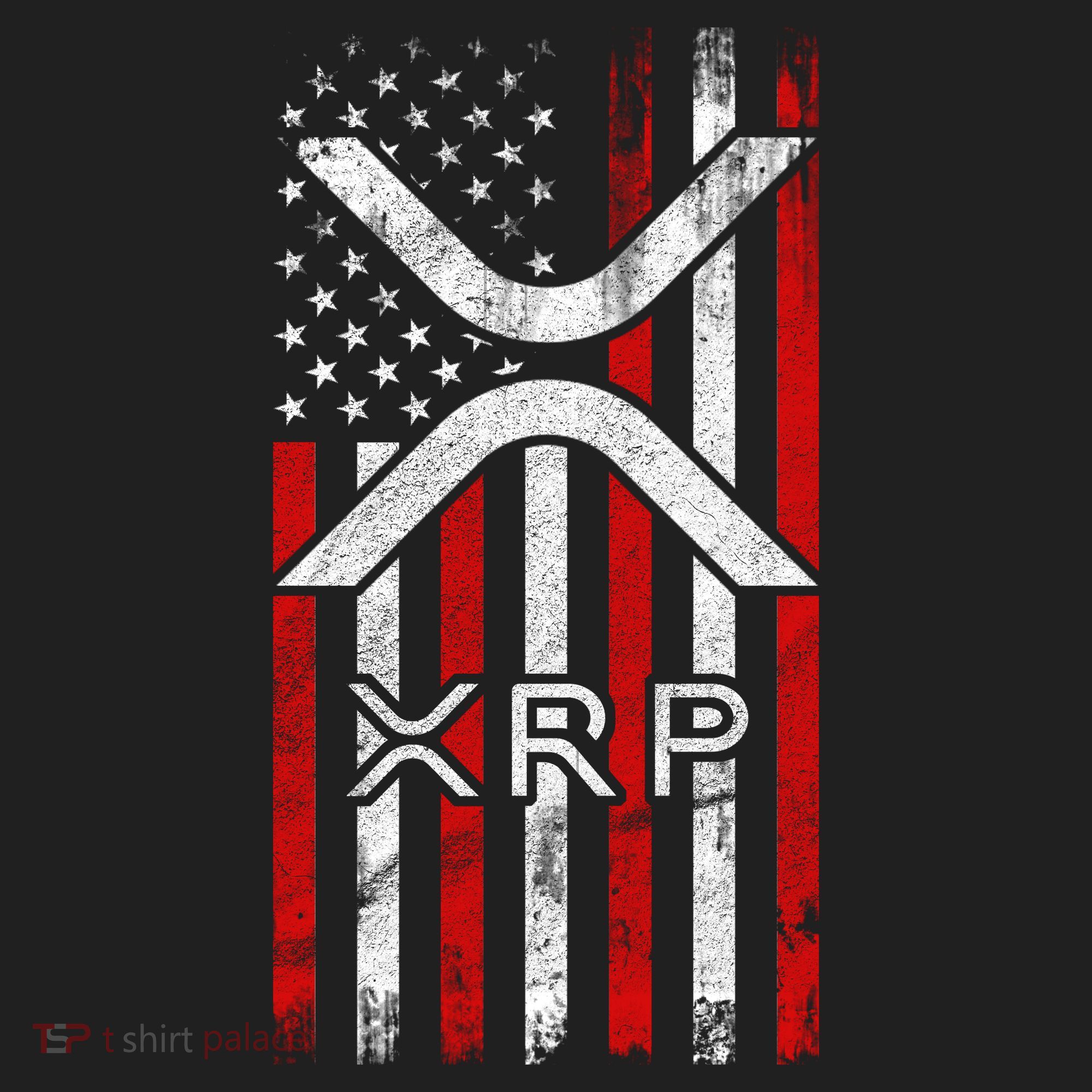 Xrp Cryptocurrency American Flag Beanie