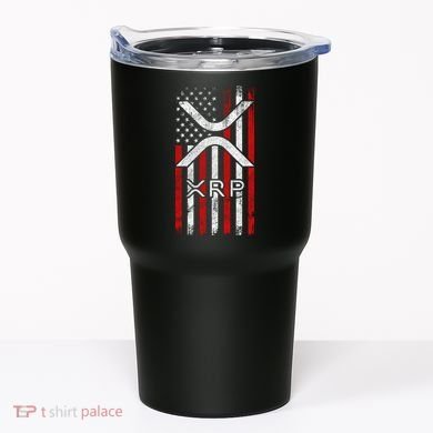 Xrp Cryptocurrency American Flag Tumbler