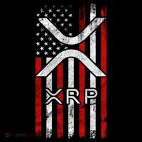 Xrp Cryptocurrency American Flag Ornament thumb 1