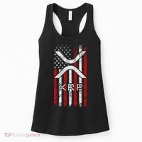 Xrp Cryptocurrency American Flag Women's Tank Top thumb 0