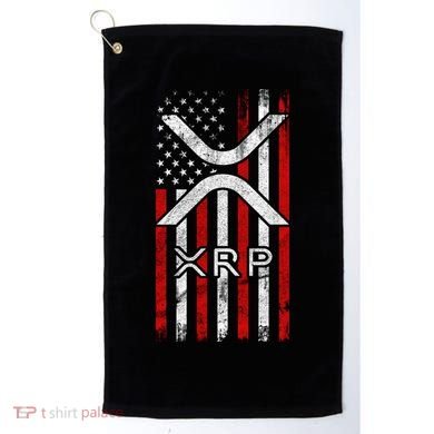 Xrp Cryptocurrency American Flag Golf Towel