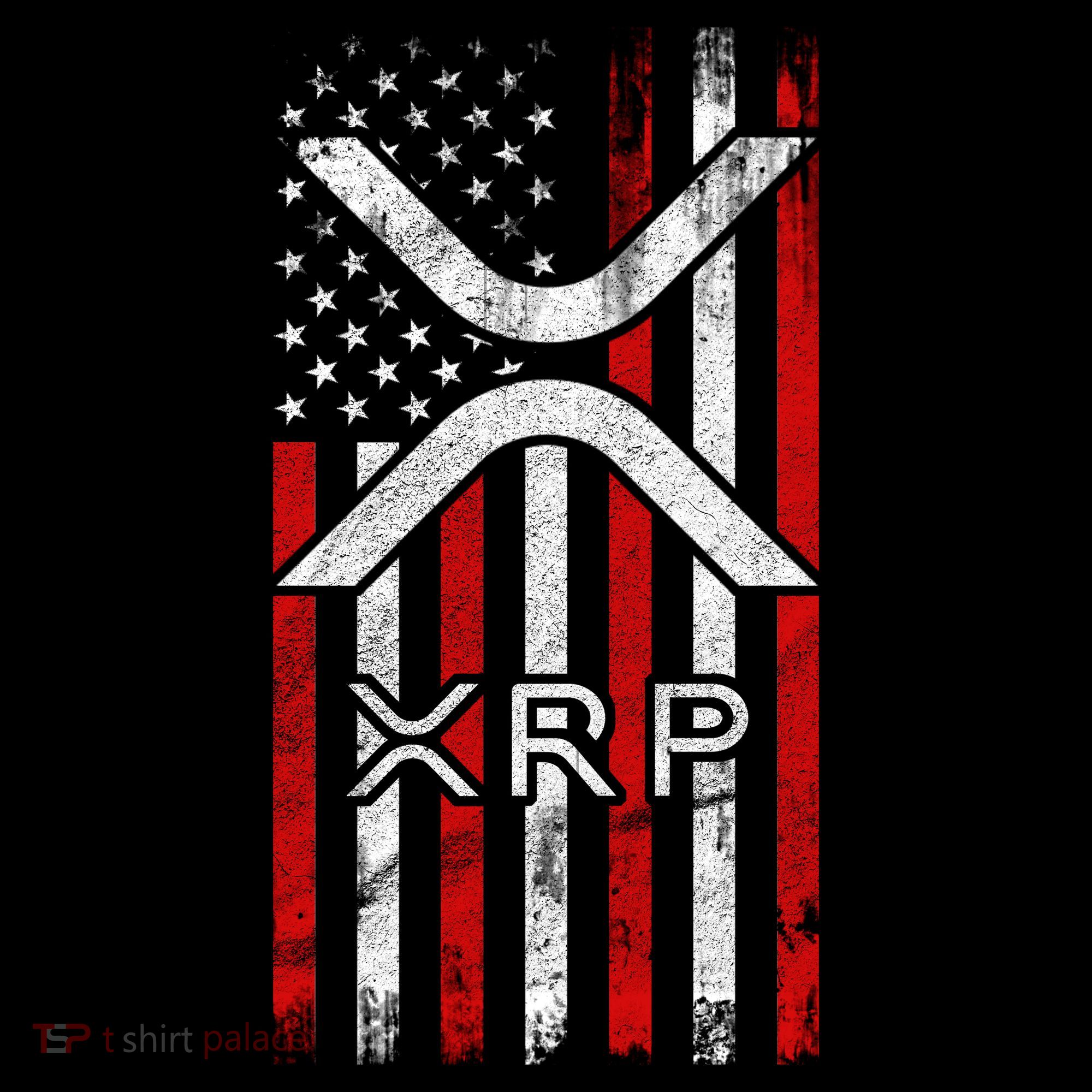 Xrp Cryptocurrency American Flag Visor