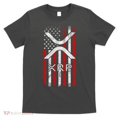 Xrp Cryptocurrency American Flag T-Shirt