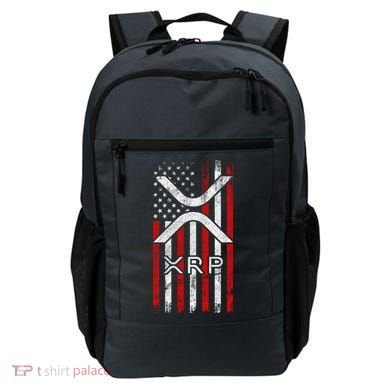 Xrp Cryptocurrency American Flag Backpack