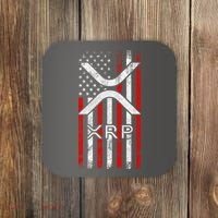 Xrp Cryptocurrency American Flag Coaster thumb 0