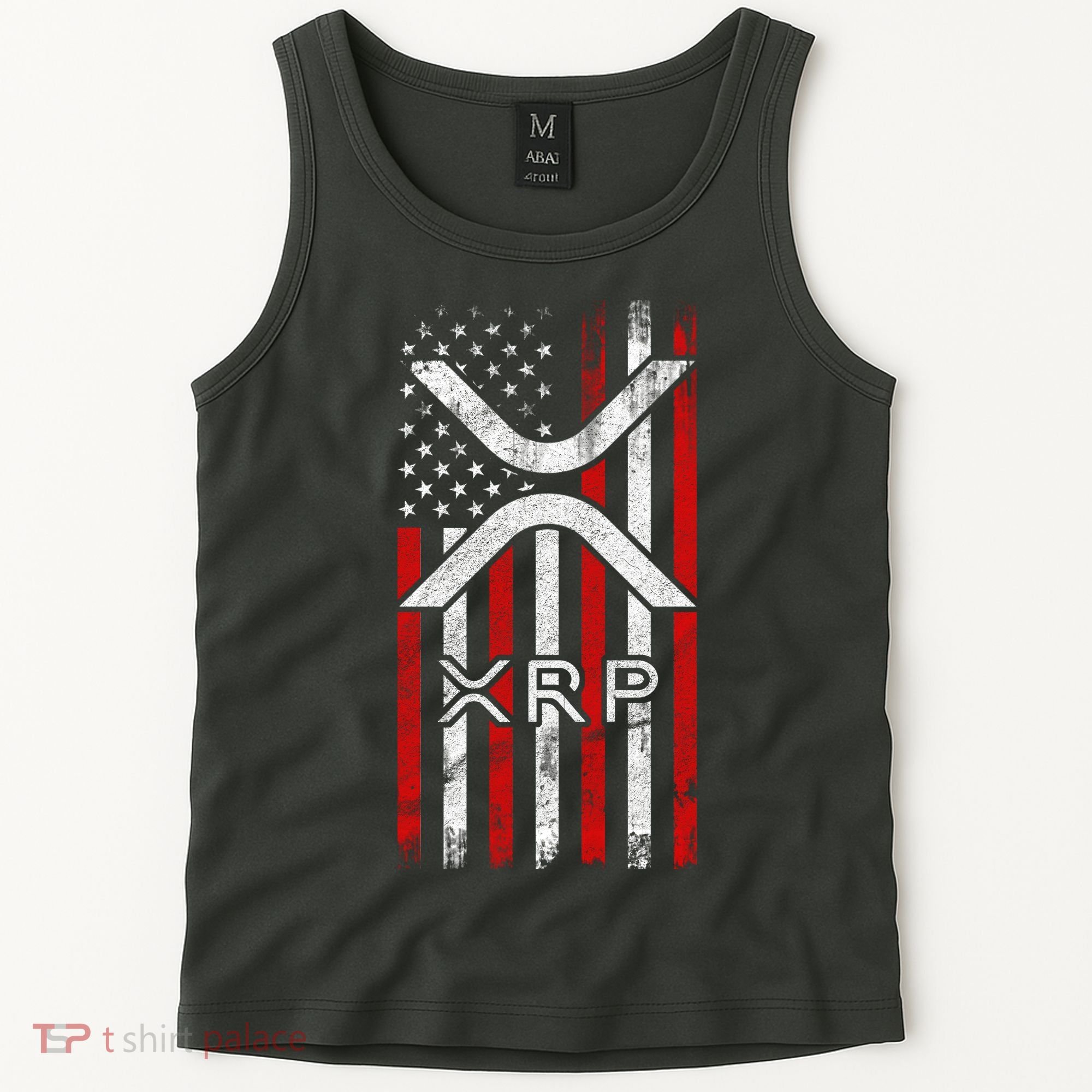 Xrp Cryptocurrency American Flag Tank Top