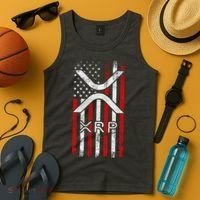 Xrp Cryptocurrency American Flag Tank Top thumb 4