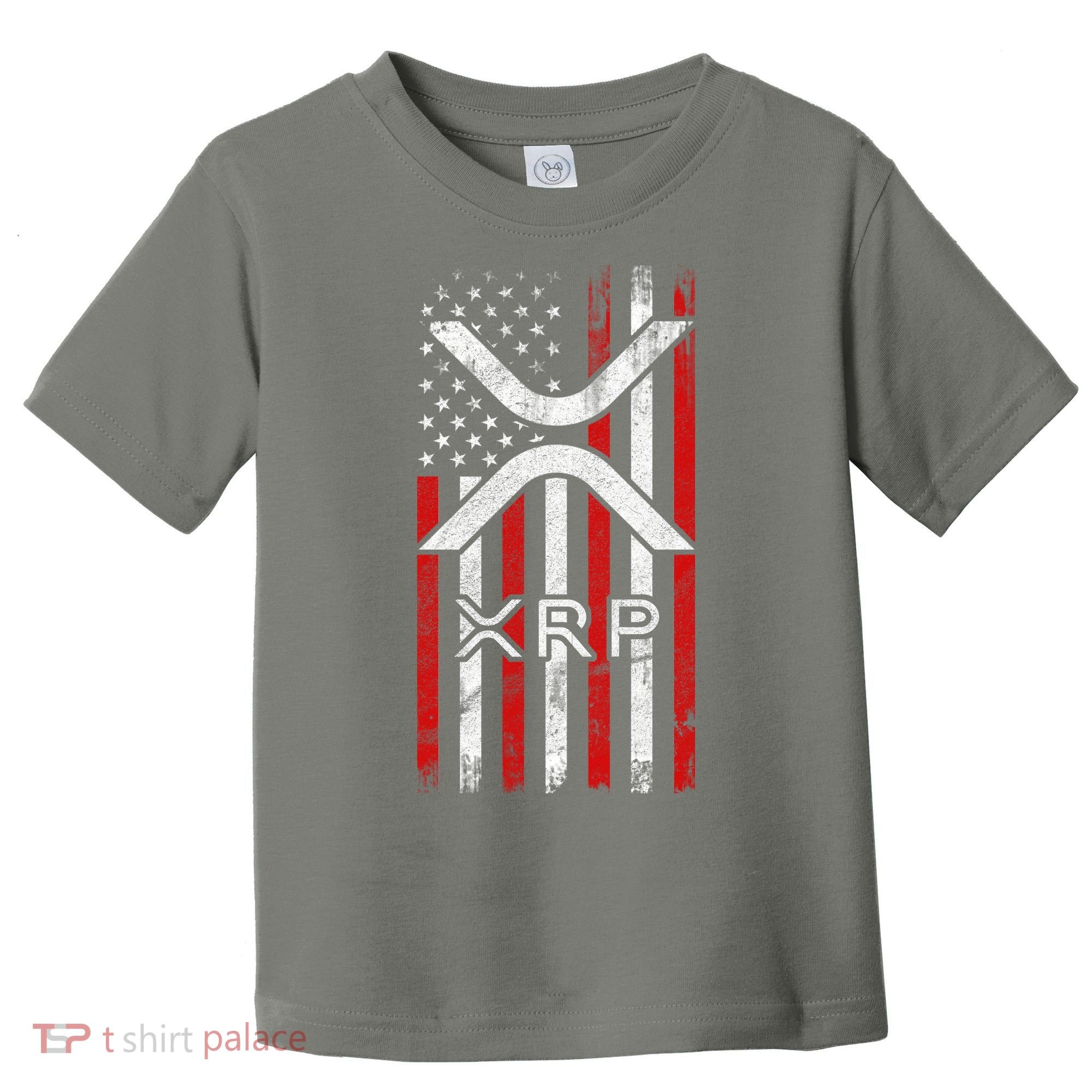 Xrp Cryptocurrency American Flag Toddler T-Shirt