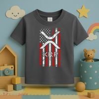 Xrp Cryptocurrency American Flag Toddler T-Shirt thumb 3