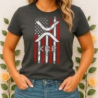 Xrp Cryptocurrency American Flag Women's T-Shirt thumb 2