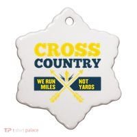Xc Cross Country Coach Gift We Run Miles Ceramic Ornament thumb 0
