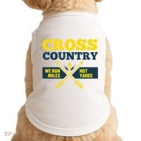 Xc Cross Country Coach Gift We Run Miles Doggie Tank thumb 0