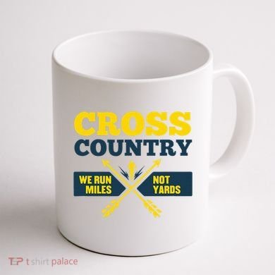 Xc Cross Country Coach Gift We Run Miles Coffee Mug back