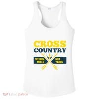 Xc Cross Country Coach Gift We Run Miles Ladies PosiCharge Competitor Racerback Tank thumb 0