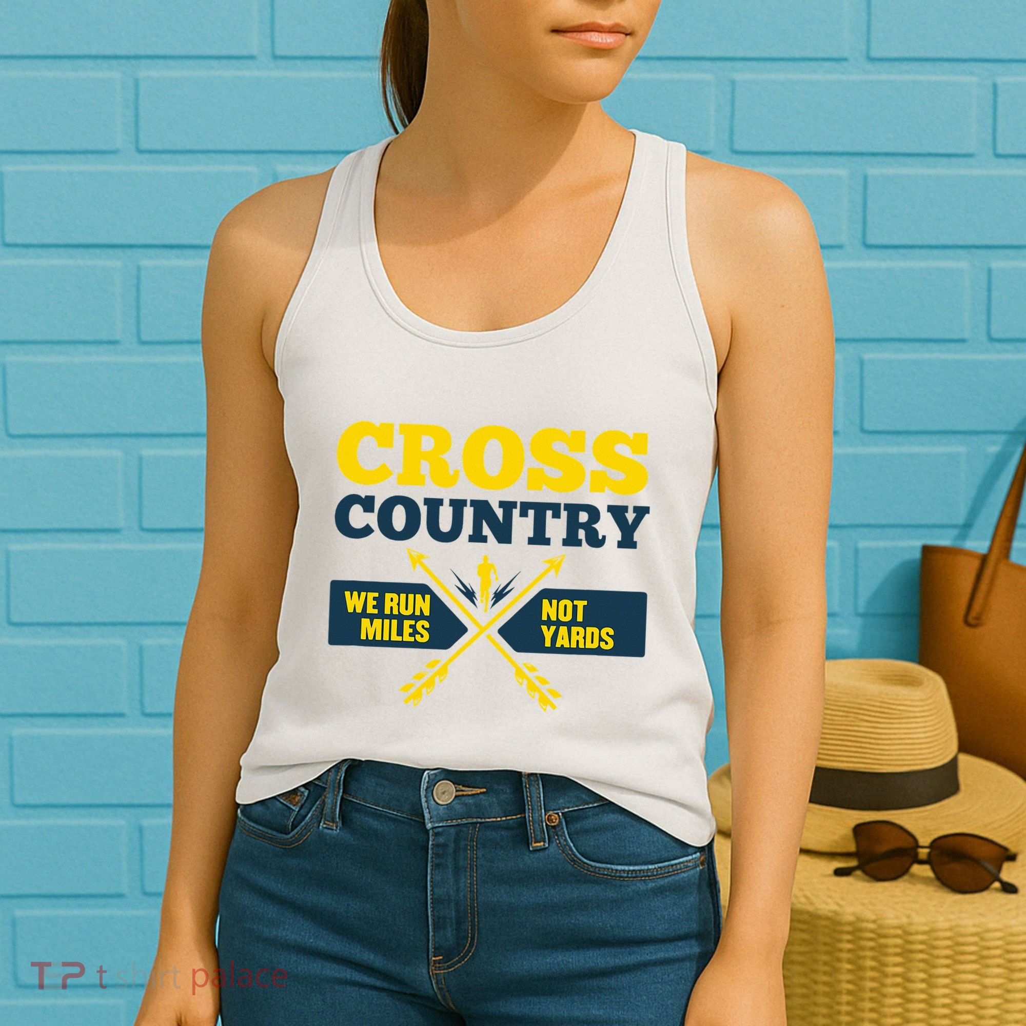 Xc Cross Country Coach Gift We Run Miles Women's Tank Top