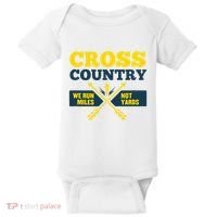 Xc Cross Country Coach Gift We Run Miles Baby Bodysuit thumb 0
